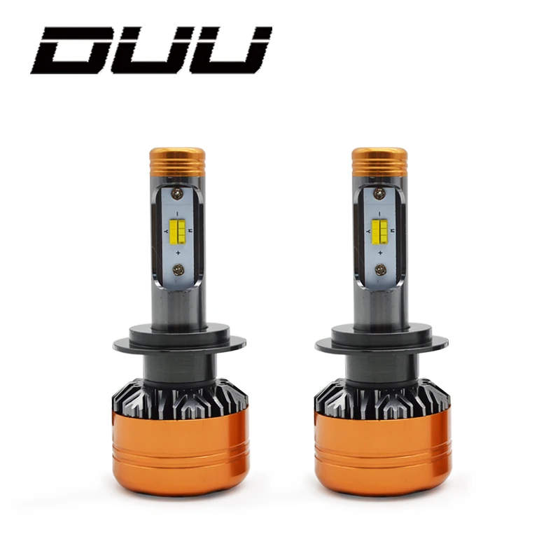 DUU Автомобильные светодиодные фары Триколор 3 цвета Z5 H1 H4 H7 H11 HB3 HB4 50 Вт 5800LM Flip Chips