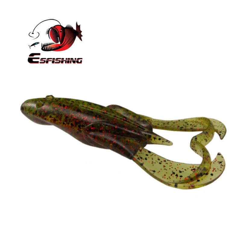 PA03 ESFISHING Лягушка приманка шумный Хлопушка лягушка 75 мм 9 г 6 шт. Топ воды рыболовные приманки Спиннер Мягкая наживка isca искусственная вспышка - Цвет: PA03