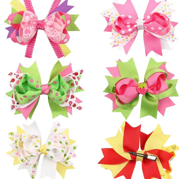 Бесплатная доставка бутик 100 шт./лот скрученный бант с завязками для волос