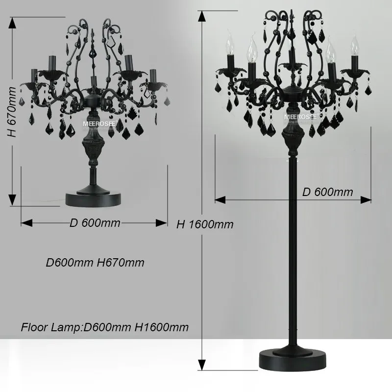 Винтажная 5 огней Хрустальная Напольная Лампа напольная подставка осветительная