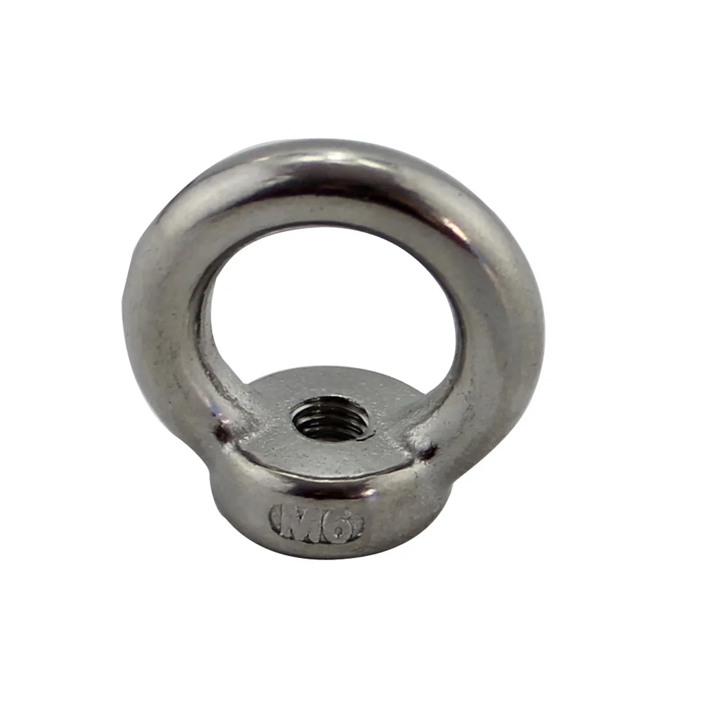 

10Pcs DIN582 M6 M8 304 Stainless Steel Marine Lifting Eye Nut Ring Nut Thread