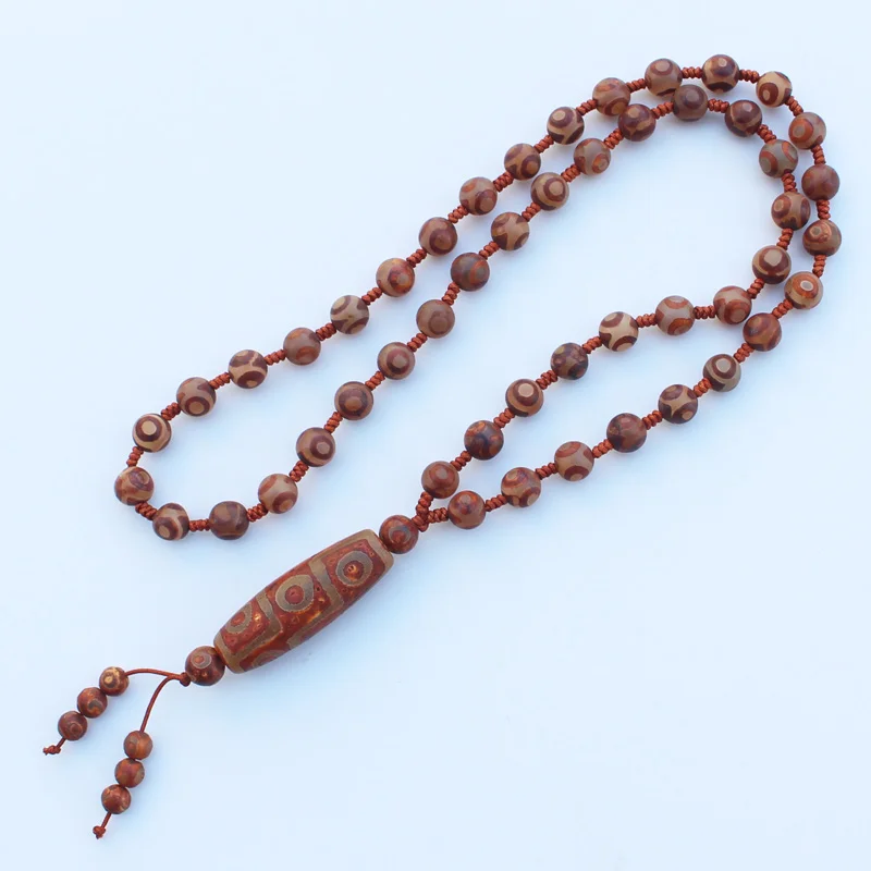 Ручная mand Tibet ожерелье с агатом, 2"-30" Long, 5 стилей - Цвет: E