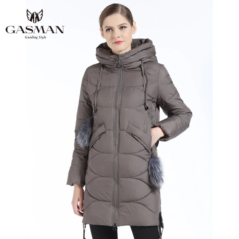 GASMAN 2019 Новая Зимняя Коллекция Пуховик Женский Куртки И Пальто Модные Бренд