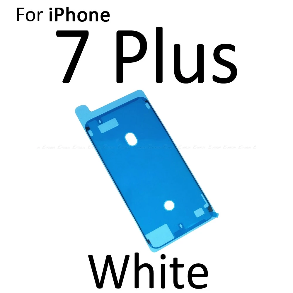 Высокое качество для iPhone 6S 7 8 Plus X XR XS Max ЖК сенсорный экран дисплей рамка водонепроницаемый предварительно вырезанный клей клейкая лента наклейка - Цвет: 7 Plus White
