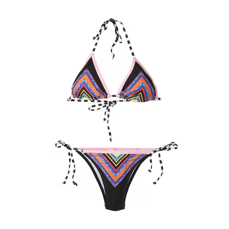Хит продаж женский сексуальный купальник с принтом бандаж 2018 бикини бюстгальтер
