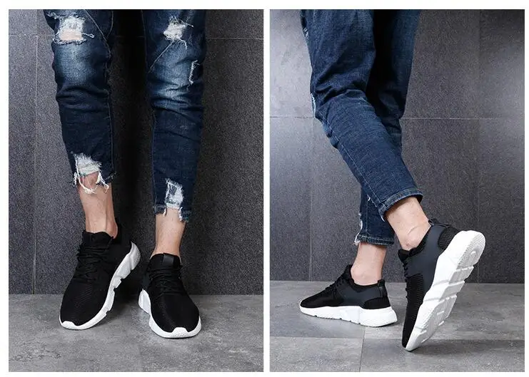 Черные мужские кроссовки; Летние кроссовки; zapatillas hombre; дышащая повседневная обувь; легкая дышащая обувь; TD-11