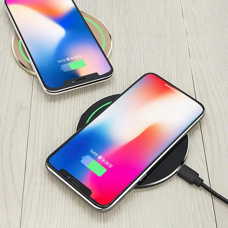 Зарядное устройство для телефона 10 Вт высокой мощности Ультратонкий QI Quick Charge