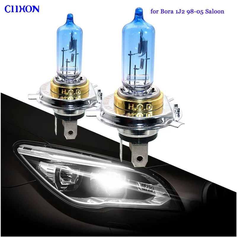 Ciihon 4 шт. для VW Bora 1J2 1998 2005 седан H4 501 55 Вт 100 Супер белый ксенон HID