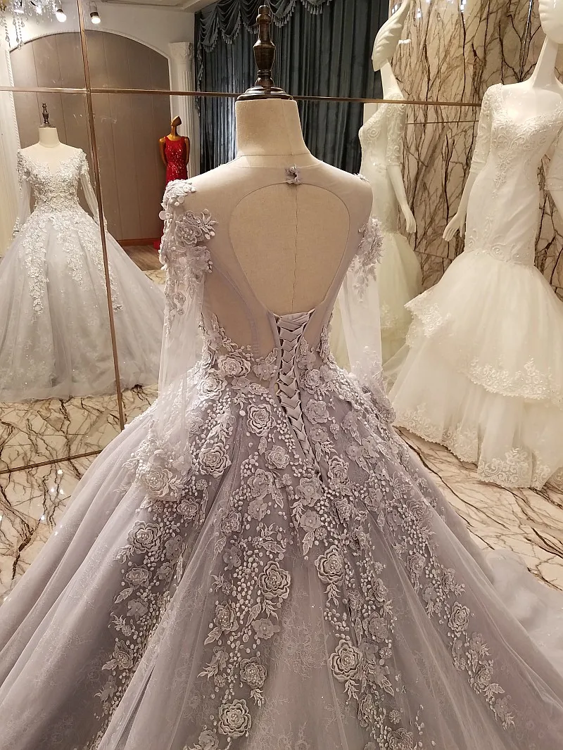 LS54379 вечернее платье корсет назад бисерный тюль Линия возлюбленной длинное на