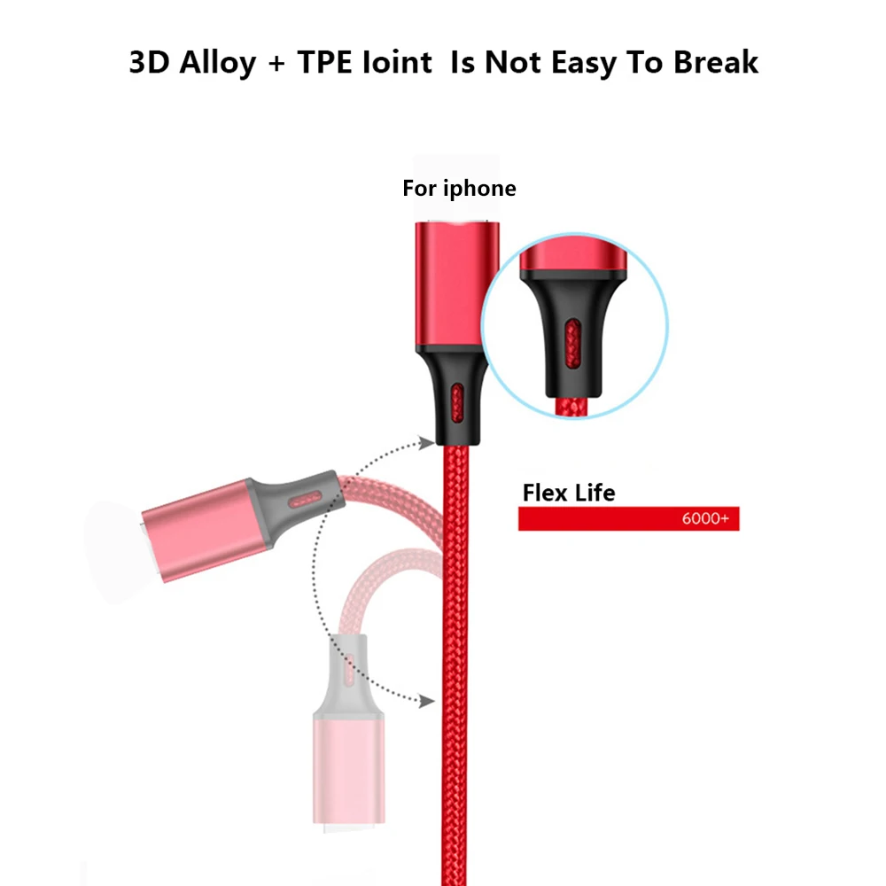 3 в 1 Usb кабель для зарядки Micro USB C Тип освещение несколько смарт конвертер зарядный
