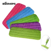 3pcsset fiber spray mop pads head floor cleaning cloth paste the mop to replace cloth household cleaning mop accessories