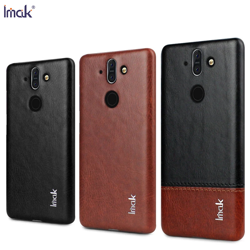 Для чехол для Nokia 8 Sirocco чехол IMAK Винтажный чехол из искусственной кожи PC жесткий чехол для Nokia 8 Sirocco 5,5''