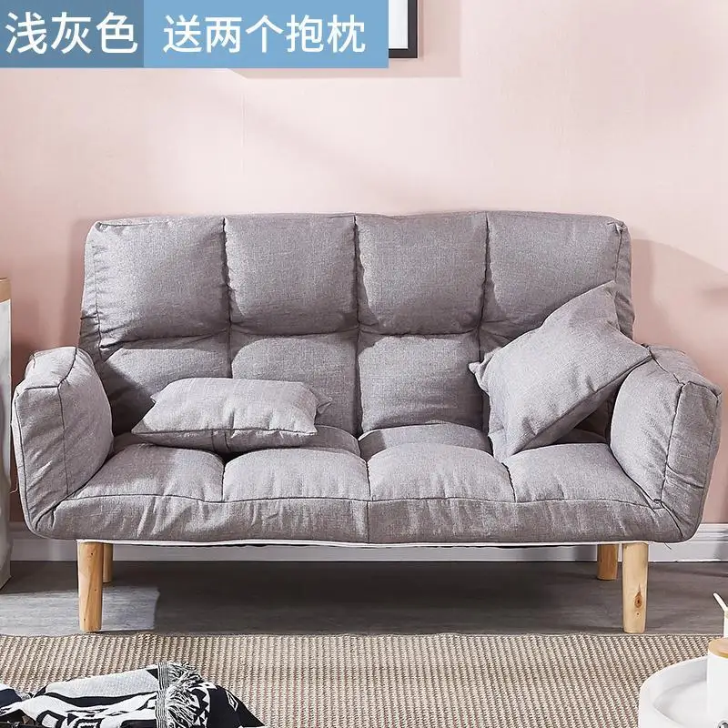 Ленивый диван маленький Huxing Одноместный и двухместный диван простой складной диван-кровать татами балкон маленький диван спальня для женщин - Цвет: fy5