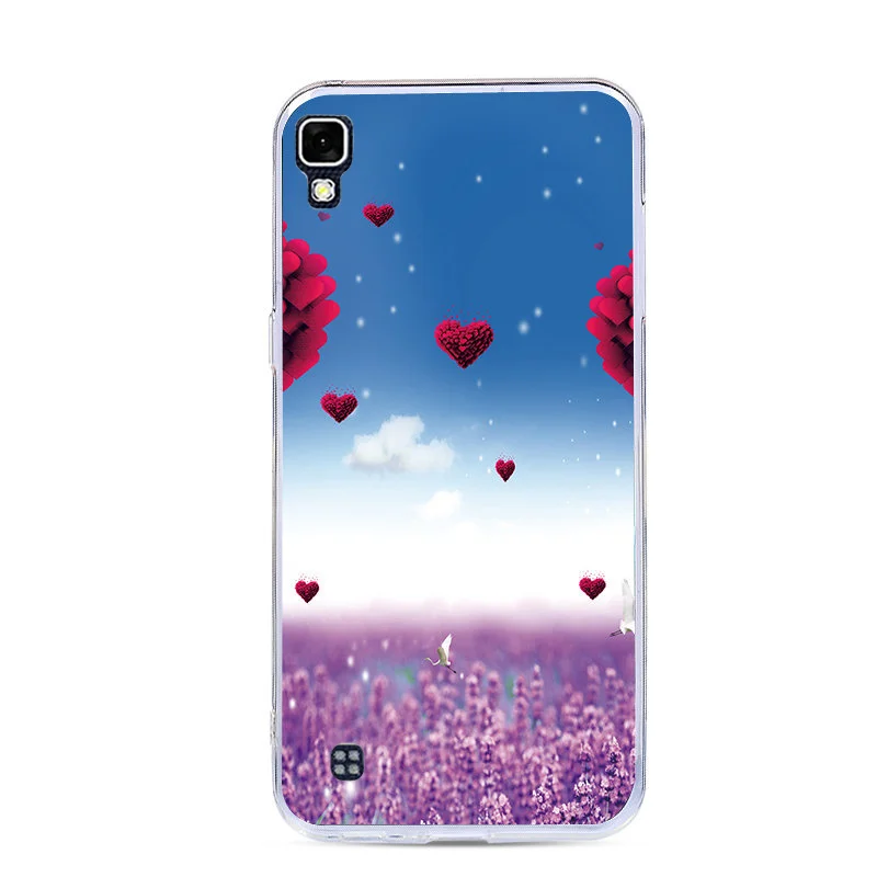Case For LG X Power K220DS LS755 5.3" Silicon Back Protection Cover K220 K450 Soft TPU Painted Pattern Shell |