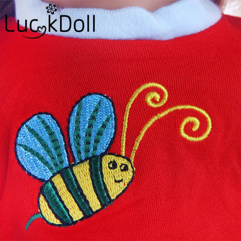 Шорты LUCKDOLL Red кроп-топ для куклы 18 дюймов или 43 см аксессуары кукол | Игрушки и