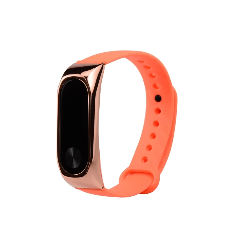 Красочное углеродное волокно mi Band 4 ремешок для mi Band 4 Xiao mi Band 4 с металлической основой спортивный браслет для mi Band 3 замена