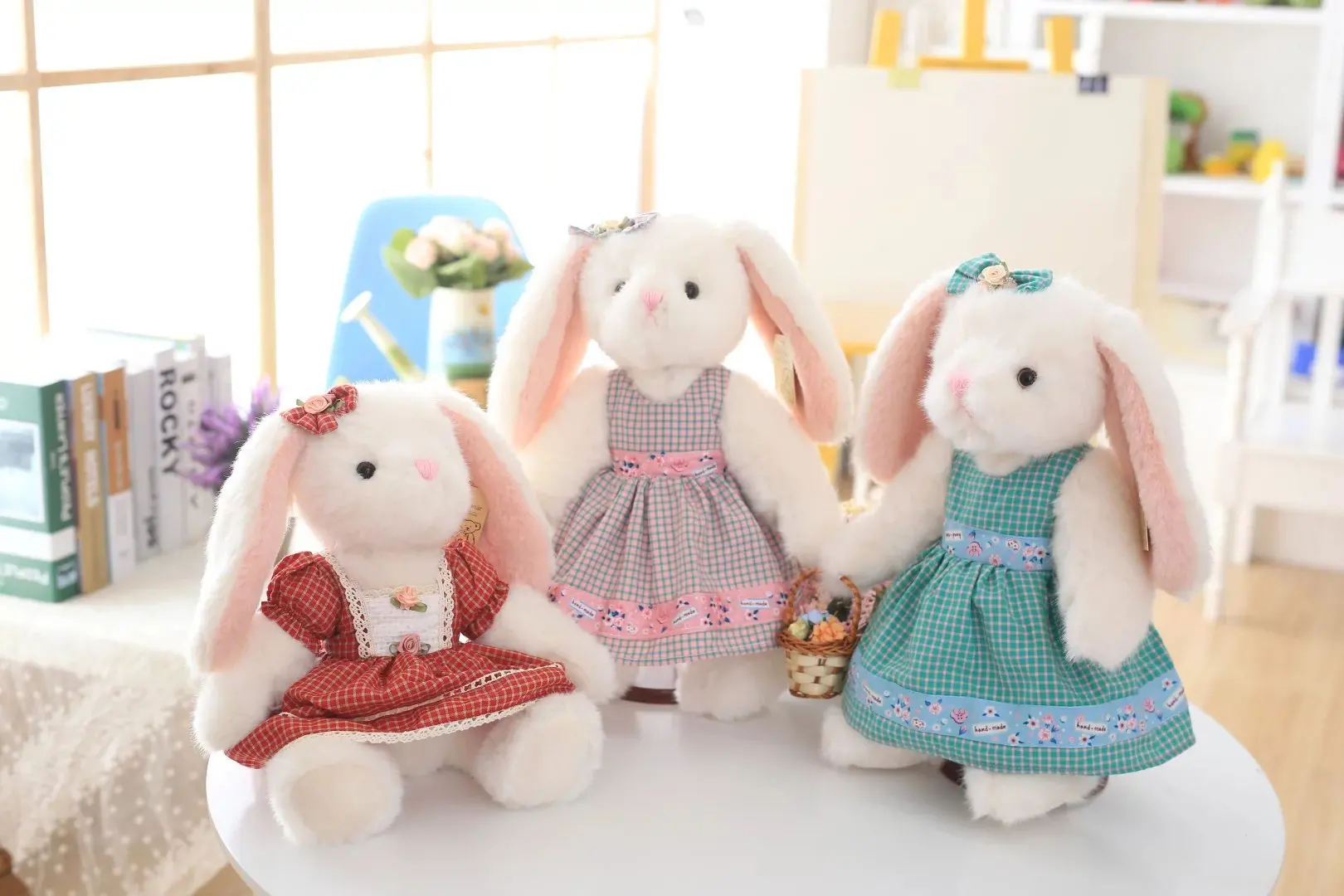 Ins 35 см импортные товары оригинальная Одиночная Детская одежда Кролик с корзиной