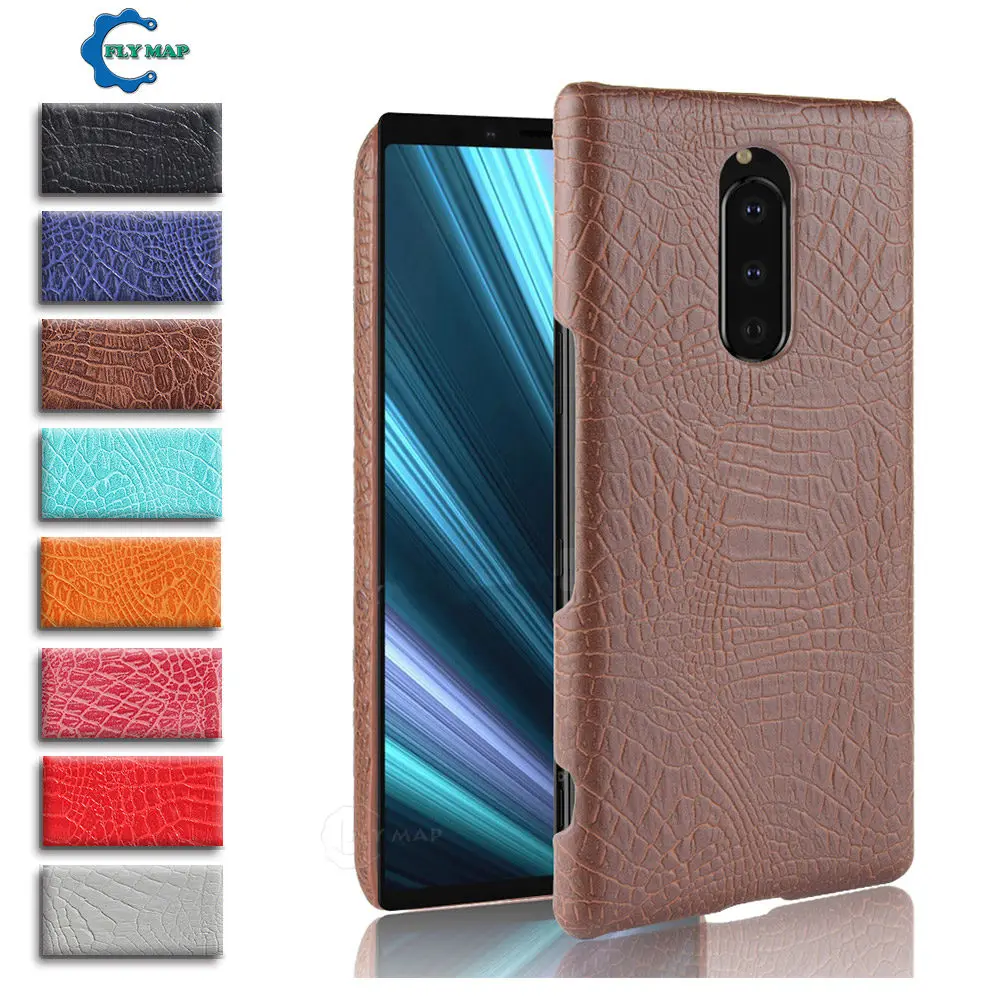 Защитный чехол из крокодиловой кожи для SONY Xperia 1 защитный телефона Sony Kumano Xperia1 J8110
