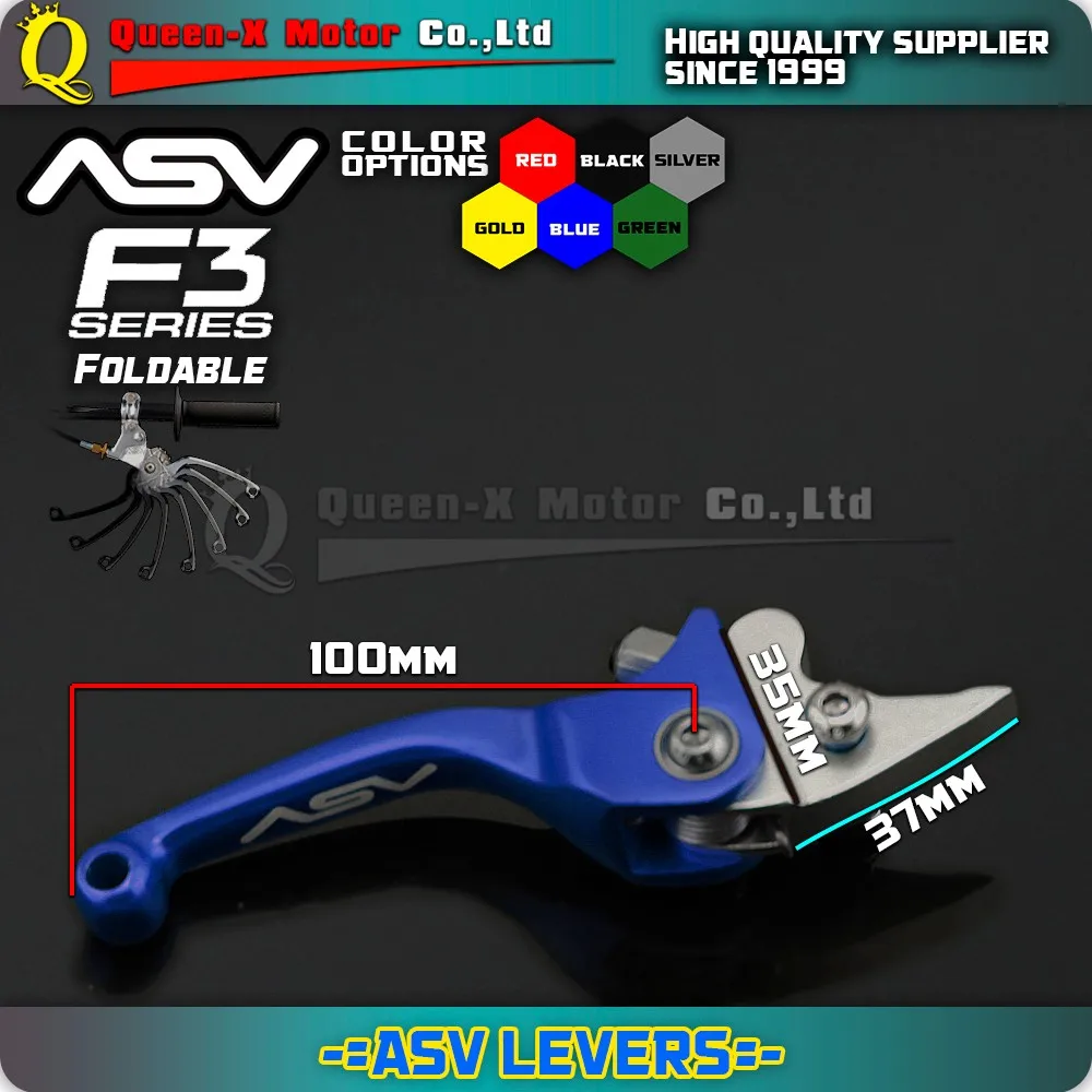 Queen-X ASV F3 1-я серия сцепления и тормоза складные рычаги из сплава аксессуары мотоцикл крест эндуро питбайк Байк YZF WR WRF
