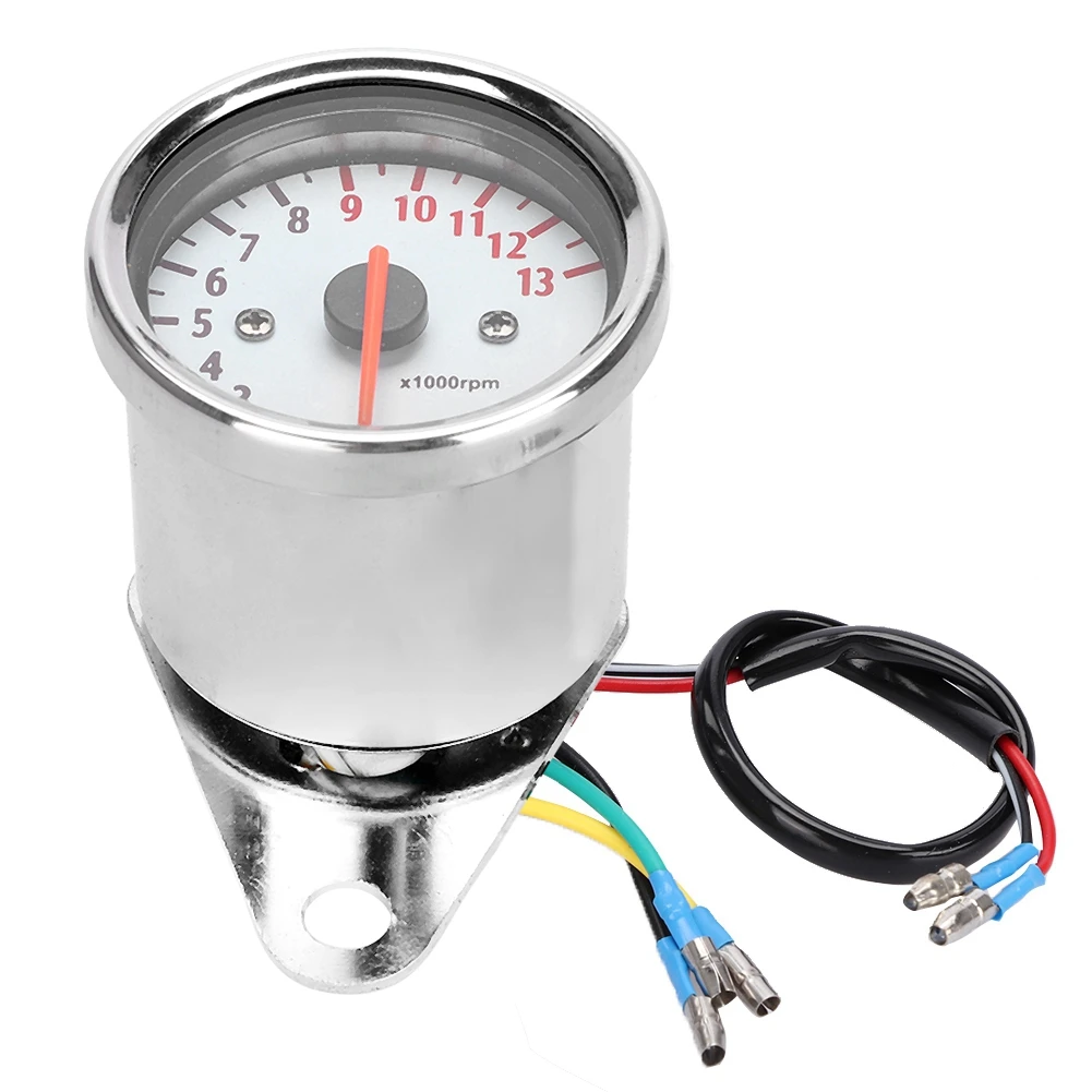 DC 12V Universal13000rpm ударопрочный мотоциклетный светодиодный Тахометр электронный