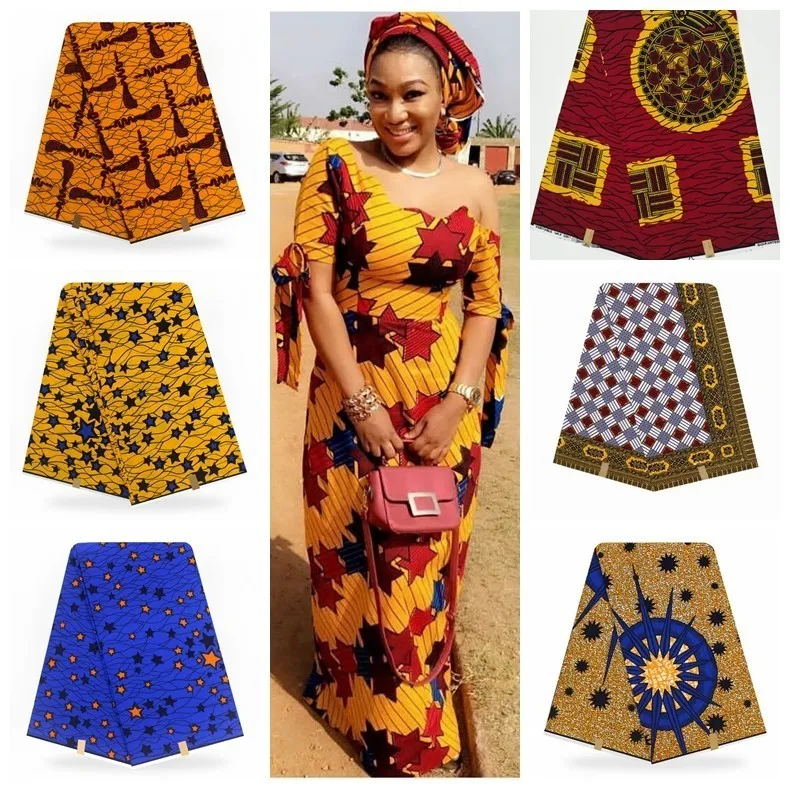 

100% Cotton New Veritable Wax African Ankara Veritable Real Pagne Wax Veritable Wax Veritable For Nigerian Patchwork Sewing