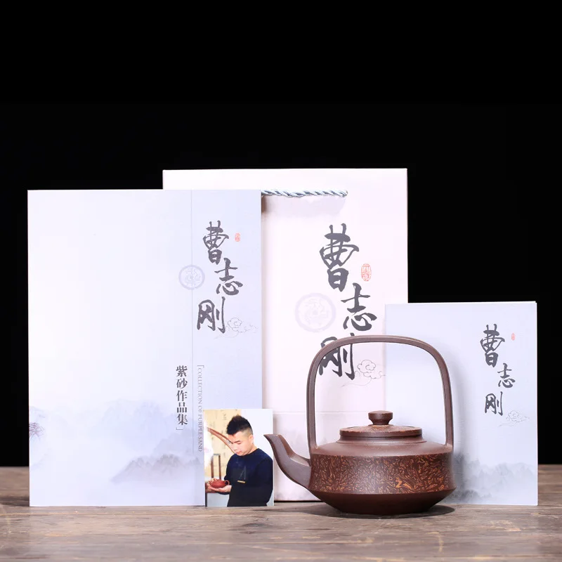 recommended distribution all hand undressed ore purple clay ceramic tea set large choi zhi-gang cao craftsmen girder | Дом и сад