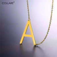 collare large letter a choker necklace women goldblack color alfabet gift 316l stainless steel jewelry initial necklace n003