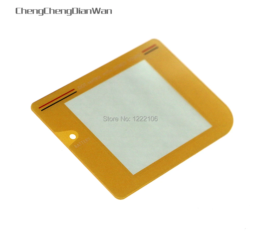 2pcs/lot Gold yellow plastic screen lens for gameboy GB console