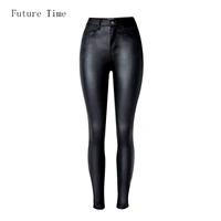 2021 fashion women jeansfitting high waist slim skinny woman jeansfaux leather jeansstretch female jeanspencil pants c1075