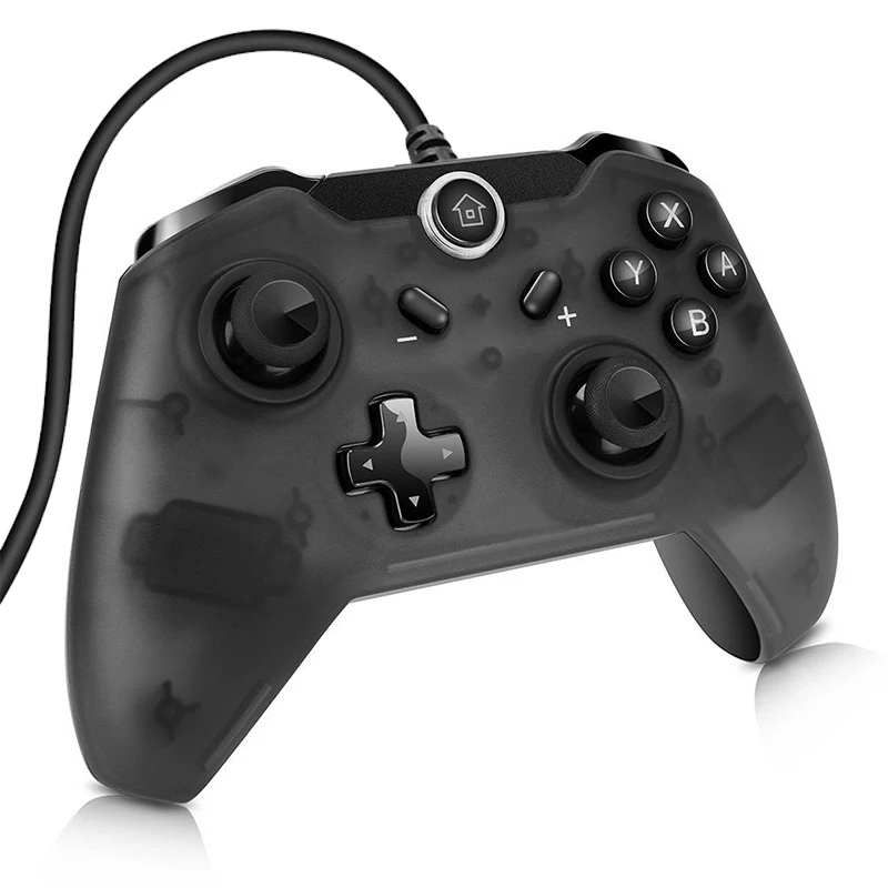 Проводной беспроводной геймпад в 2 стилях прозрачный черный джойстик