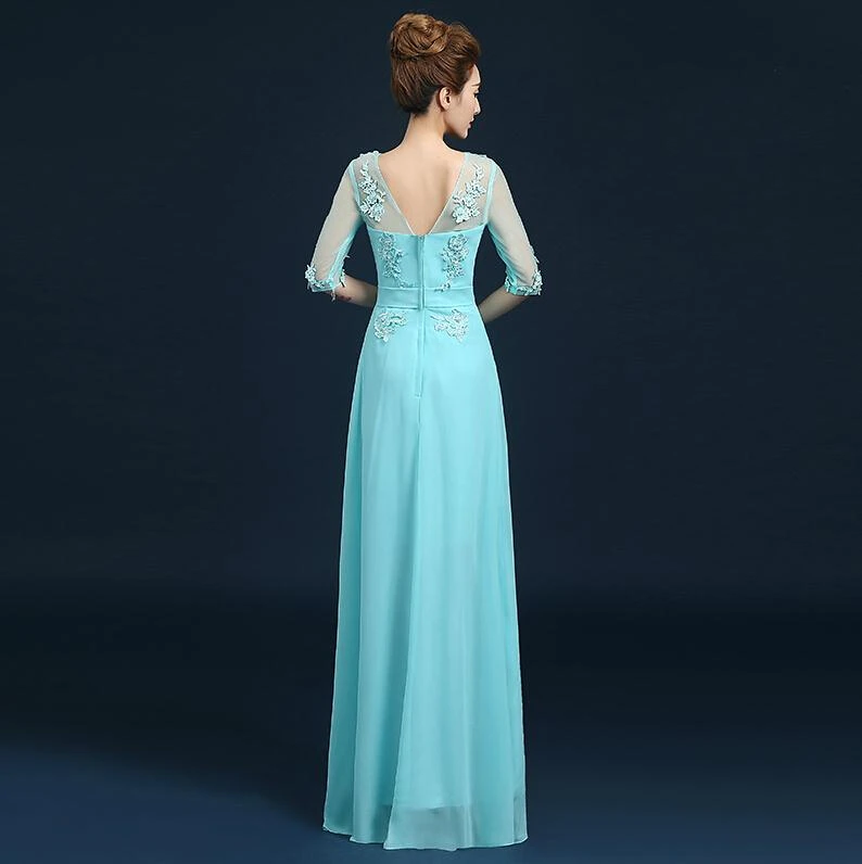 Для Женщин Ярко-синий пурпурный Рукавами Пол Длина шифон трапециевидной формы