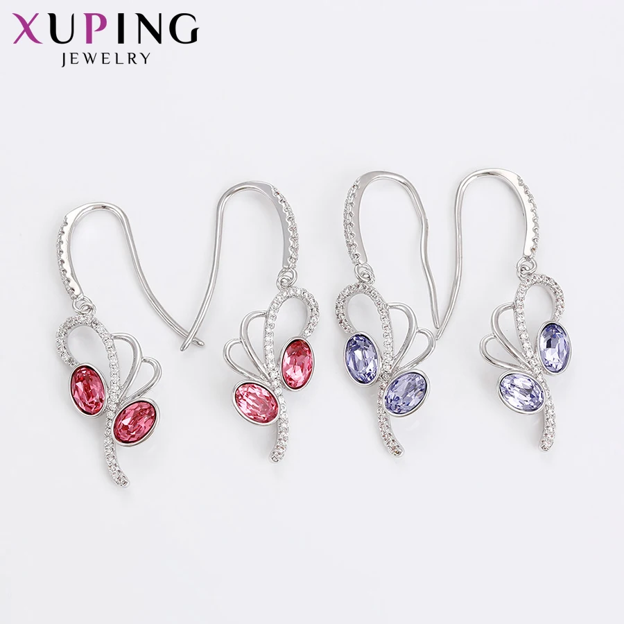 Xuping ювелирные изделия новые серьги в форме цветка цветные кристаллы от Swarovski Merto