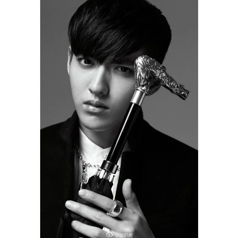 Kris wu холст ткань тканевый плакат пользовательские граффити Печать на холсте