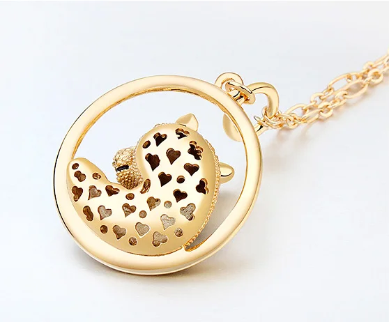 

Vintage Leopard Gold Color Long Necklace Jwelry For Women Crystal Cadenas De Oro Hombre Collares Mujer 2018 Boho Animal Jewelry