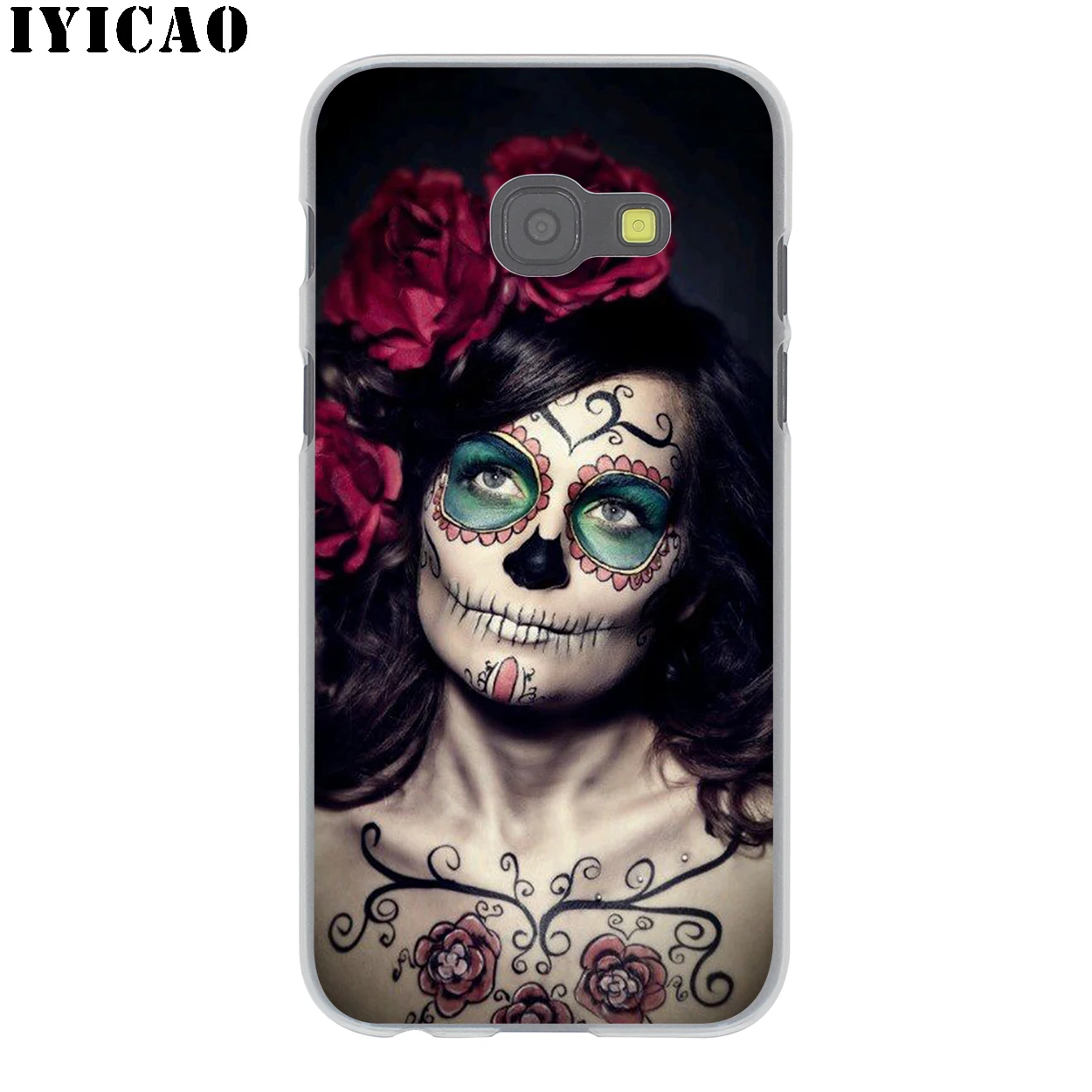 IYICAO Catrina красивый розовый Жесткий Чехол для Samsung Galaxy J6 J5 J1 J2 J3 J7 2017 2016 2015 Prime US EU