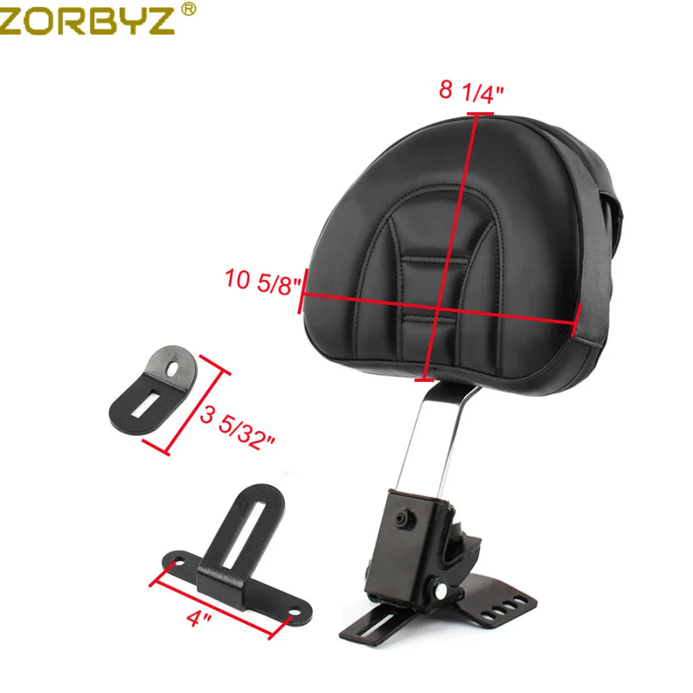 ZORBYZ мотоцикл съемный регулируемый вставной драйвер Rider комплект спинки для Harley
