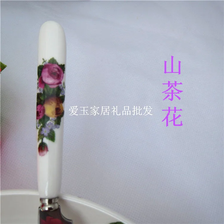 Большой нож для западной еды Корейская посуда керамическая ручка нержавеющая