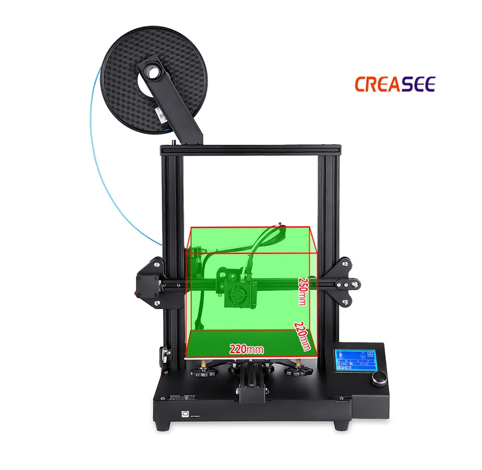 Creasee 3d принтер CS20/CS20 Pro Высокоточный 3d принтер DIY Набор самостоятельная сборка с обновлением Печать Мощность CS3 3D печать