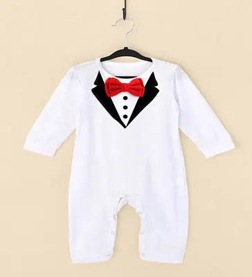 Pudcoco Newborn Baby Boys Infant Outfits Jumpsuit Romper arrival Gentleman Formal 2018 SS |