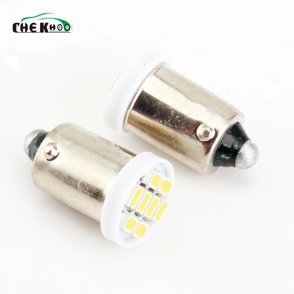 100 шт. автомобильный светильник BA9S 3020 1206 8SMD комнатного светодиодного