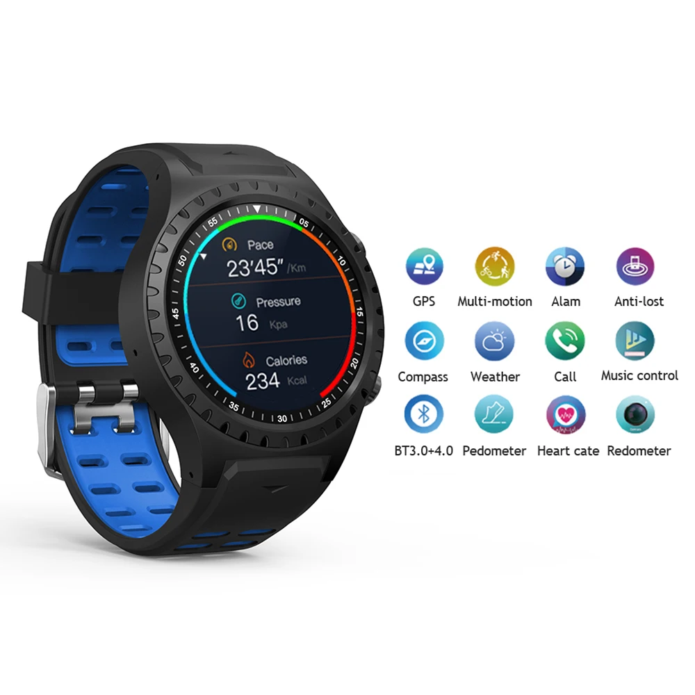 SMA GPS смарт Браслет фитнес трекер часы монитор артериального давления браслет