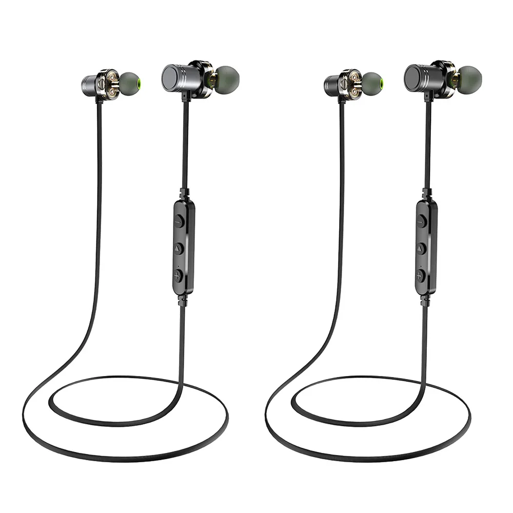 Awei X670BL двойной водителей магнитные IPX4 Беспроводной Bluetooth наушники с микрофоном