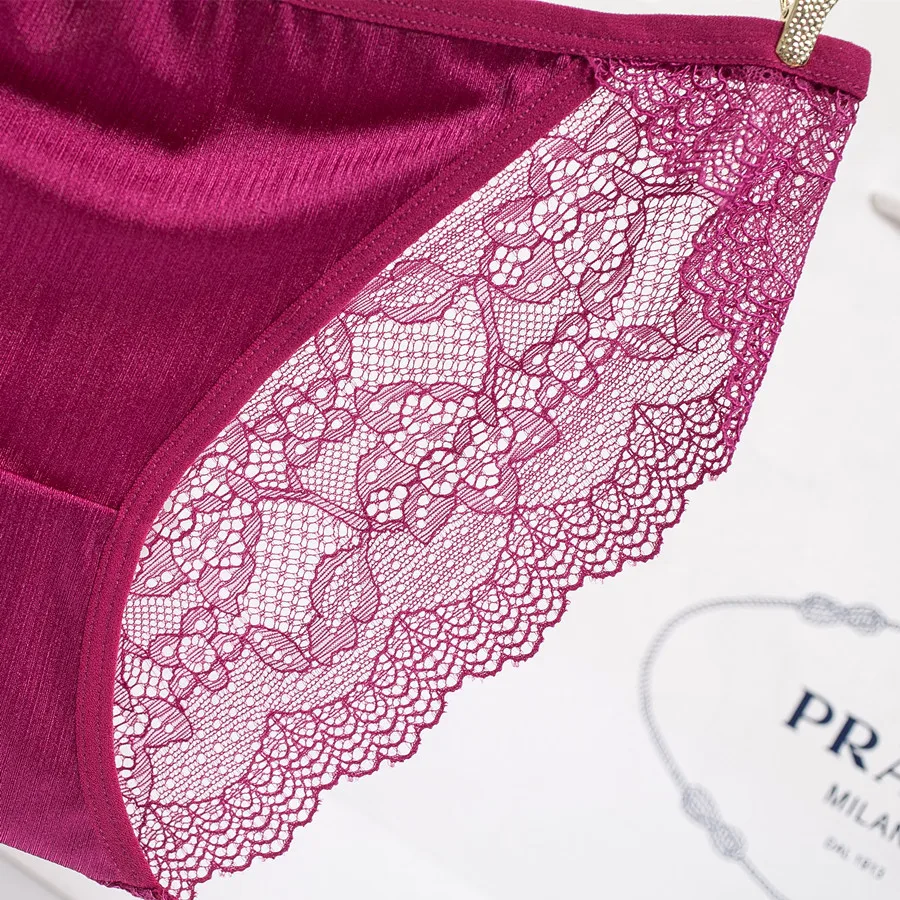 Женские сексуальные трусы брифы прозрачные кружевные бесшовные большого