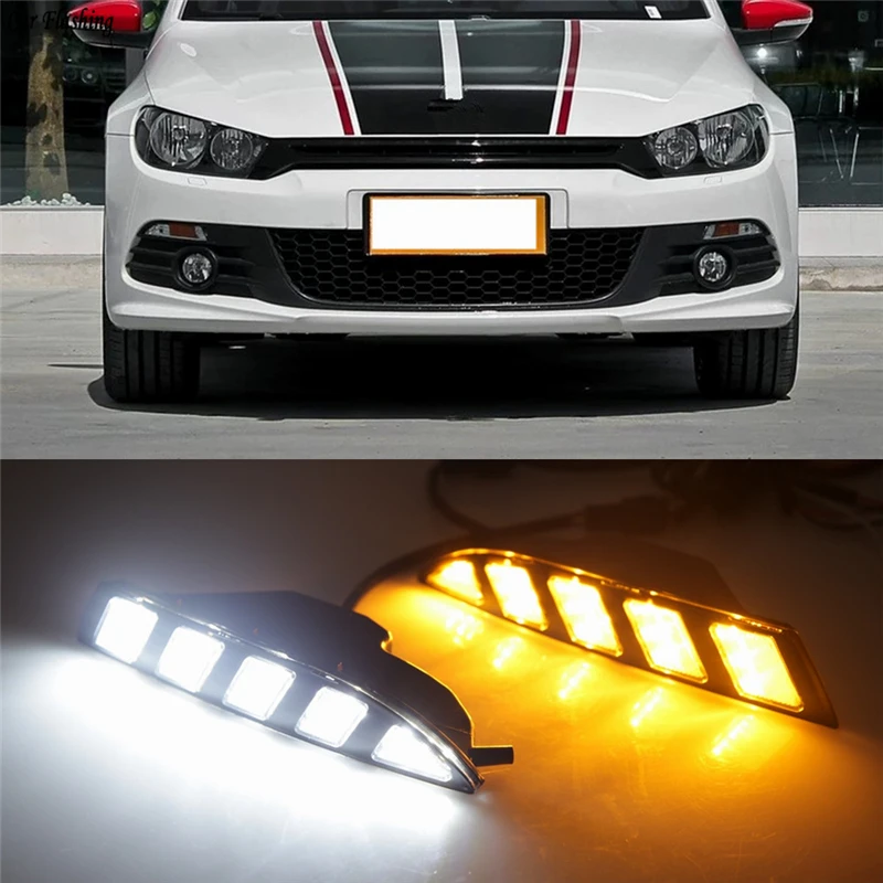 2 предмета в комплекте для Volkswagen Scirocco 2011 2012 2013 2014 2015 светодиодный DRL Дневной