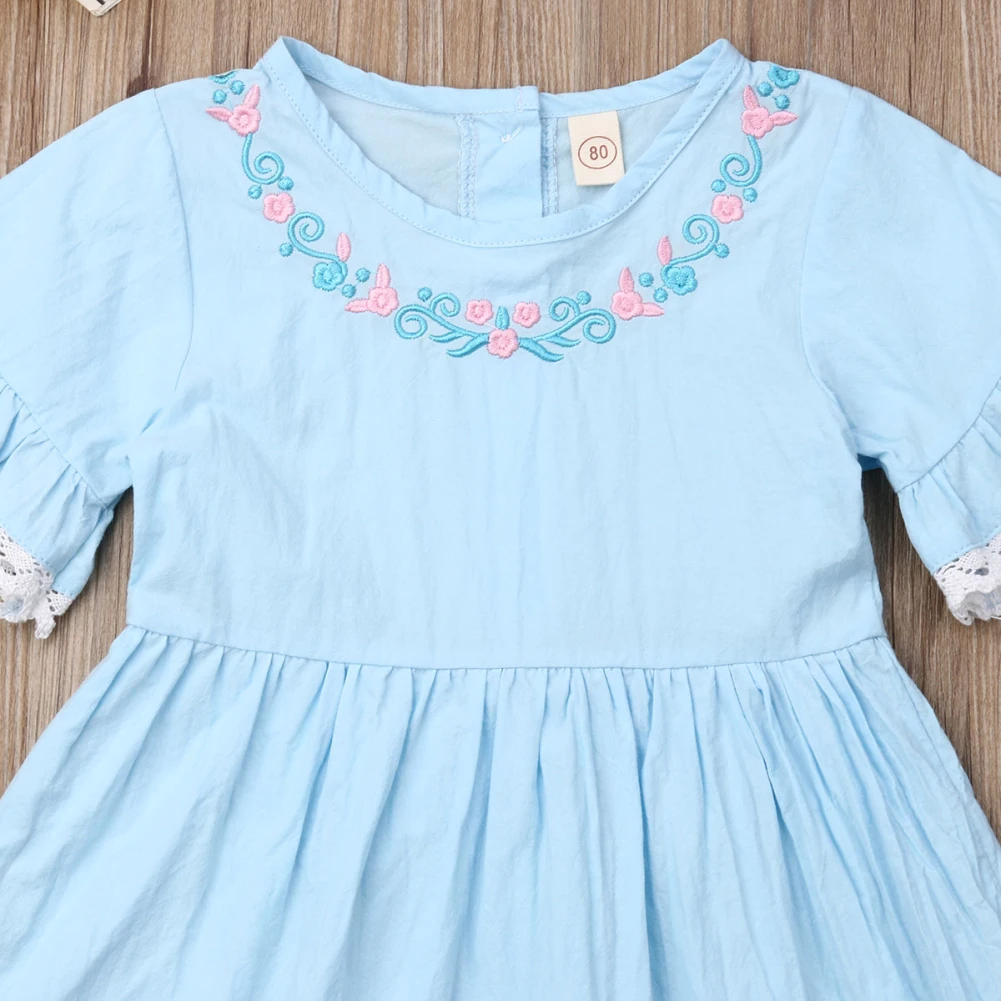 Baby Summer Clothing Sister Matching Outfits Girl Short Sleeve Flower Romper Dress Matching Layered Ruffled Outfit Set