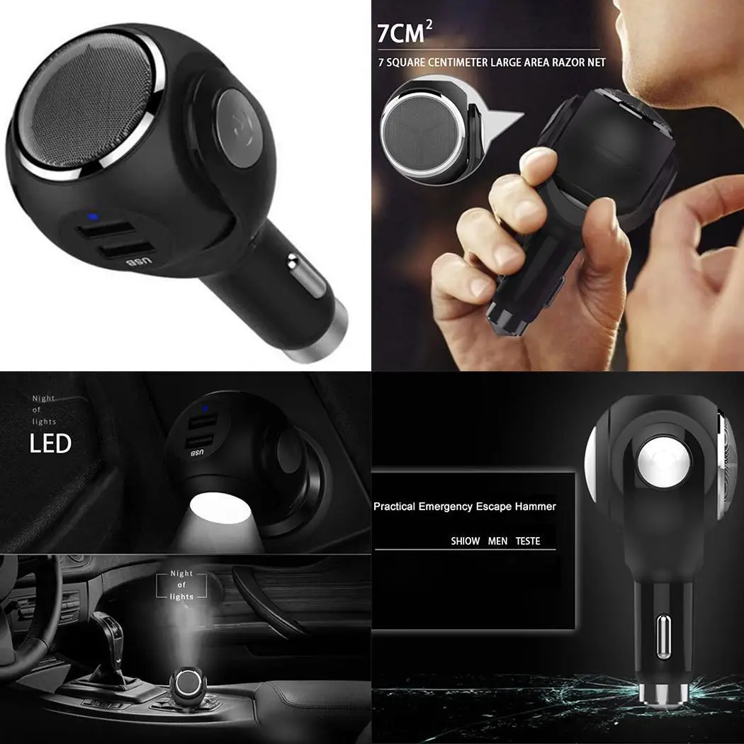 4 в 1 USB Автомобильное зарядное устройство для лица Eletrico Masculino мужские