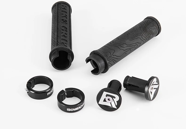 ROCKBROS велосипедные ручки TPR резиновые велосипедные ручки Mtb ручки мягкие 3D Анти-замок скольжения на рукоятке велосипедные части Аксессуары для велосипеда