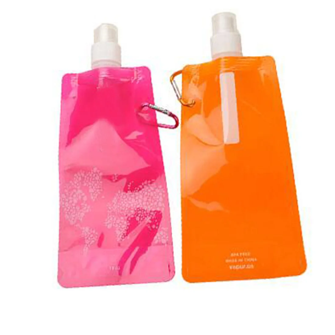 Сверхлегкая Складная Силиконовая бутылка для воды 480 мл спортивные