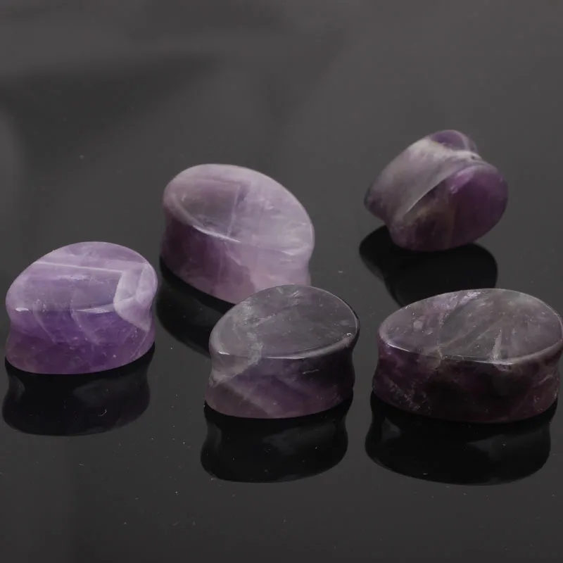 Затычки для ушей из телесного туннеля каплевидные затычки опалового стекла