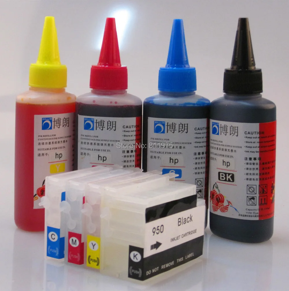 Картридж для принтера HP Officejet Pro 950 951 251dw 276dw 8100 8600 8630 8610 8620 8680 + 8615 мл|ink cartridges for hp